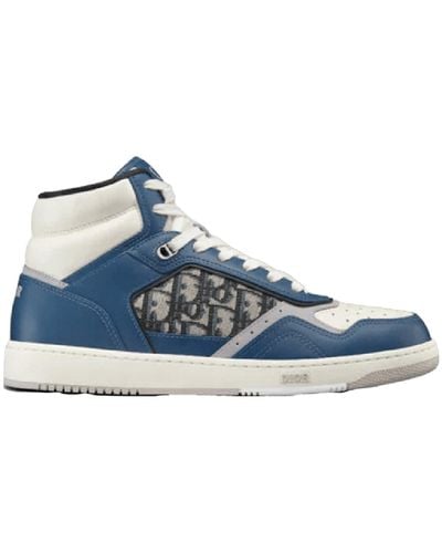 Dior B27 High Top Oblique Sneakers - Blau