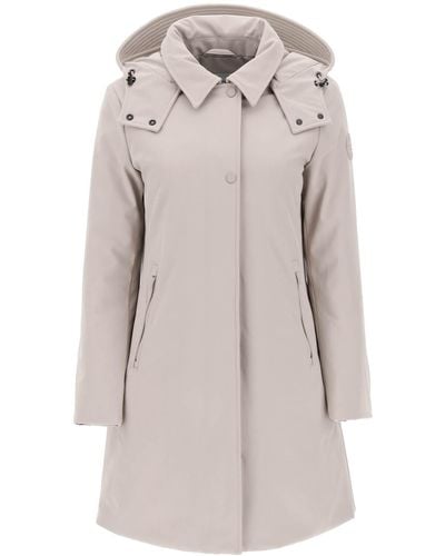 Woolrich Firth Softshell Down Parka con capucha desmontable - Gris