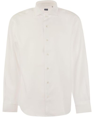 Fedeli Camisa de lino Roby - Blanco