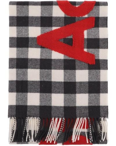 Acne Studios ACNE -Studios "Checked Shell mit Logo -Muster" - Rot