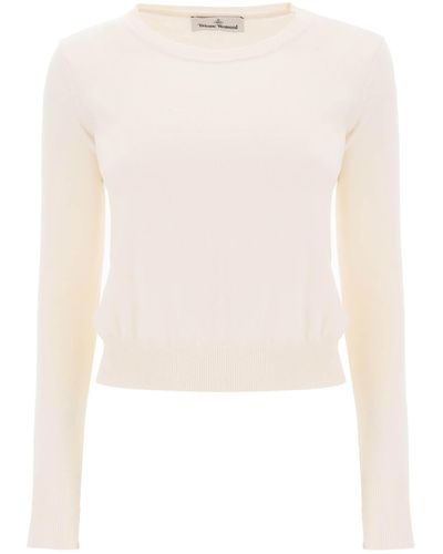 Vivienne Westwood Sticked Logo Pullover - Blanc