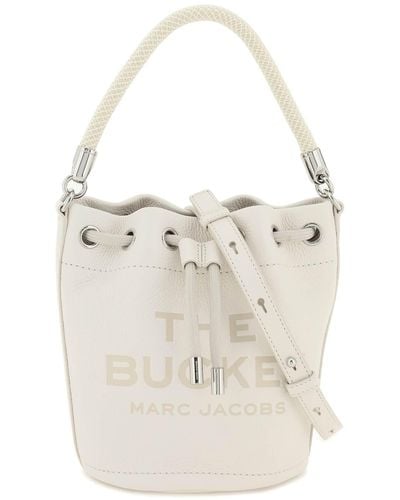 Marc Jacobs 'the Leather Bucket Bag' - Wit