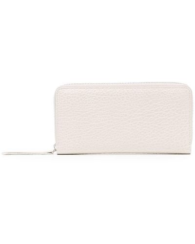 Maison Margiela Four-stitch Zip-around Wallet - White