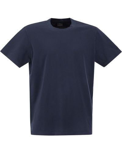 Paul & Shark Kleidungsstück gefärbt Baumwolltrikot -T -Shirt - Blau
