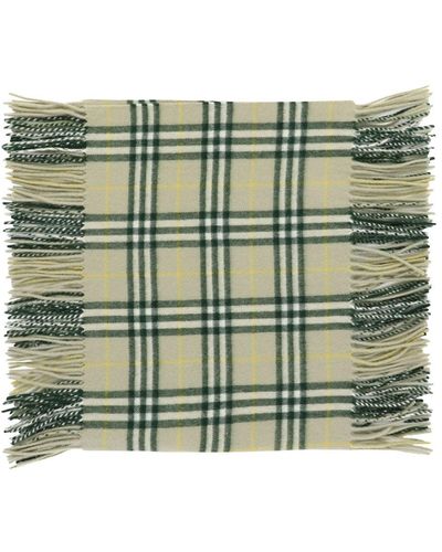 Burberry Check Cashmere Happy Scarf - Groen