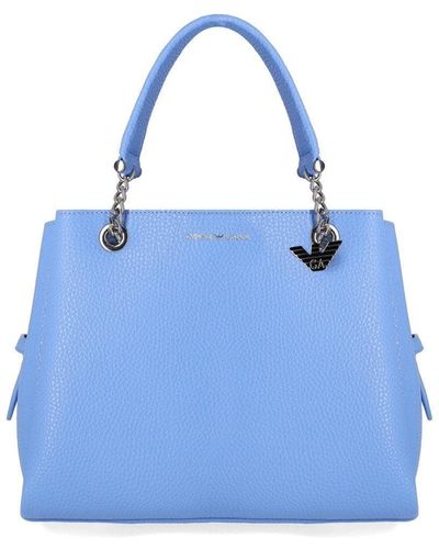 Emporio Armani Charm Light Blue Handtasche - Blau