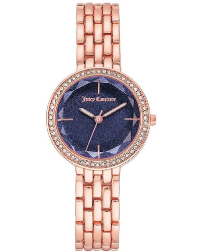 Juicy Couture Montres Femme Or Rose - Bleu