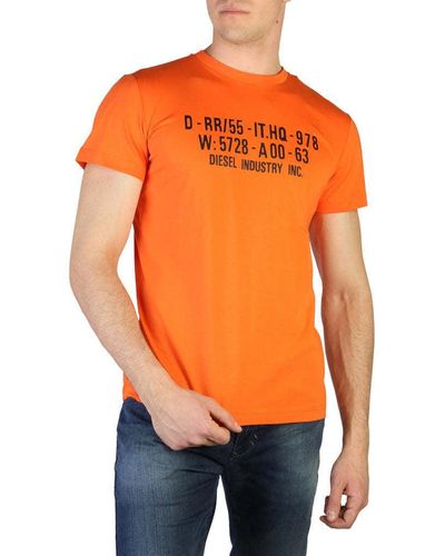 DIESEL T-diego-s2 Graphic T-shirt - Orange