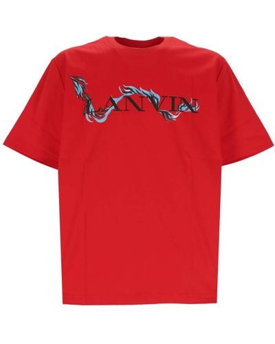 Lanvin Ruts0010 Mann Flame T -Shirt und Polo - Rot