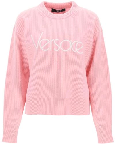Versace Pullover 1978 Re Edition In Lana - Rosa