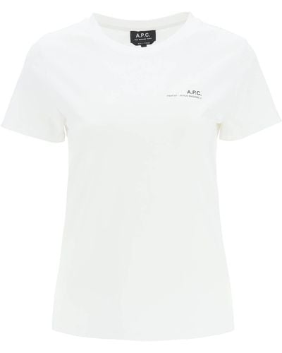 A.P.C. Camiseta de artículos - Blanco