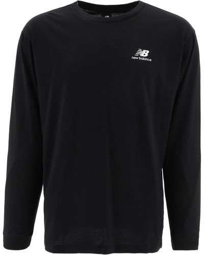 New Balance Leichtathletik Vermächtnis Grafikcollage T Shirt - Zwart