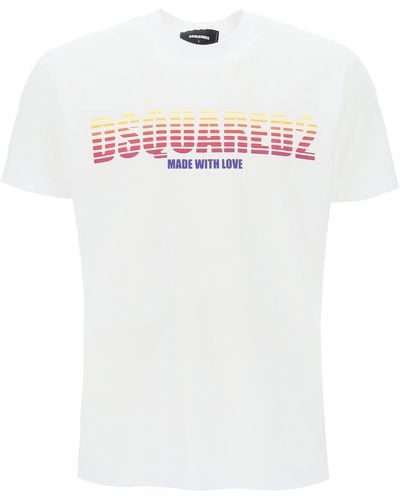 DSquared² "logoed cool fit t t - Weiß