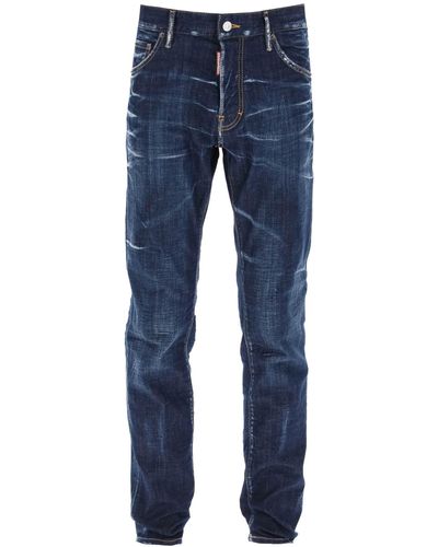 DSquared² Dunkle Wash Cool Guy Jeans - Blauw