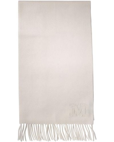Max Mara Cashmere stahl mit Stickerei - Weiß