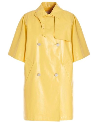 Max Mara Tondo Rain Coat - Yellow