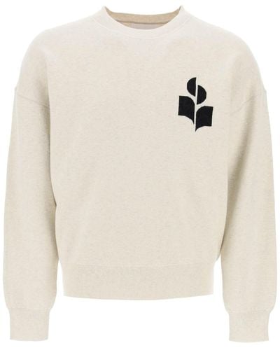 Isabel Marant Woll Cotton Atley Pullover - Weiß