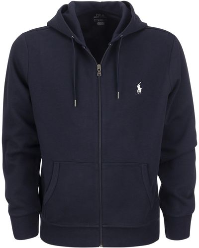 Polo Ralph Lauren Dubbele Gebreide Hoodie - Blauw