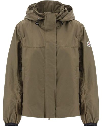 Moncler Wind Breakher Jacket In Grijze Kleur - Groen