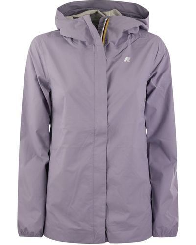 K-Way Way Marguerite Stretch Hooded Giacca - Viola