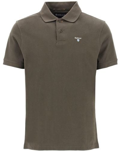 Barbour Polo de molduras de tartán - Verde