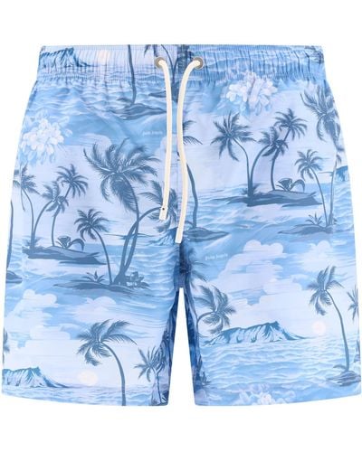 Palm Angels "Sunset" Swimshorts - Blue