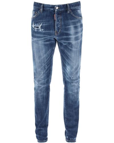 DSquared² "dunkle 70er -Wash Cool Guy Jeans - Blau