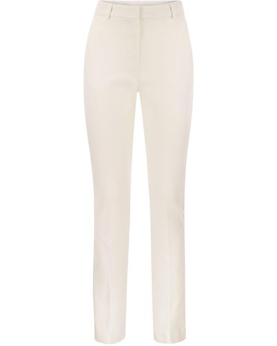 Sportmax Pantalon de maillot compact Pontida - Blanc