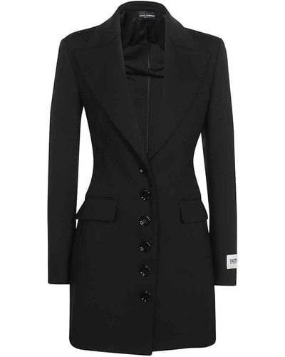 Dolce & Gabbana Kim Single Breasted Blazer - Black