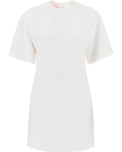 Valentino Garavani "structured Couture Mini Dress In - Wit