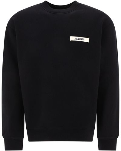 Jacquemus Le Sweatshirt Gros Grain Sweatshirt - Zwart