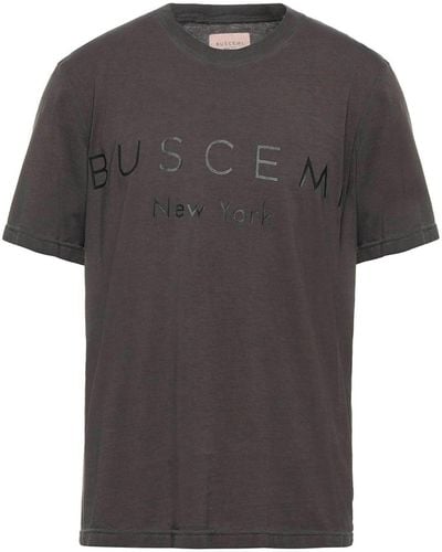 Buscemi Baumwoll-Logo T-Shirt - Grau