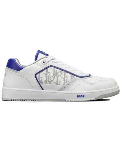 Dior Oblique Leather Sneakers - Blue