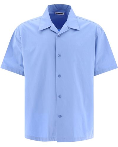 Jil Sander Poplin Shirt - Blauw