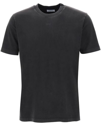 Off-White c/o Virgil Abloh Rücken Pfeil Supermond gedrucktes T -Shirt - Schwarz