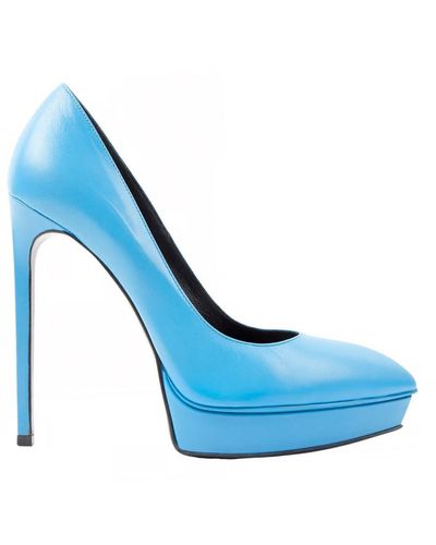 Saint Laurent Shoes > heels > pumps - Bleu