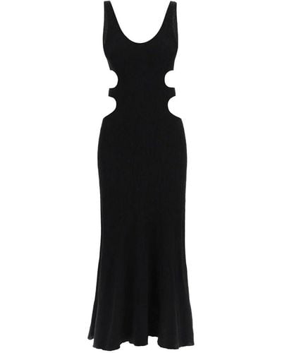 Chloé Cut-out Knitted Dress - Black