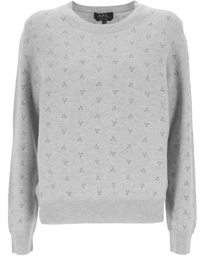 A.P.C. Femme Sweater gris clair wvbcjf23260