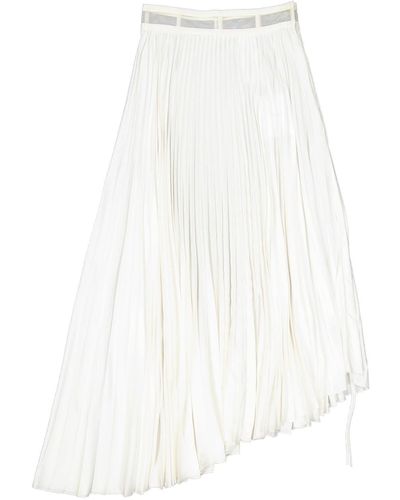 Dior Asymmetric Midi Skirt - White