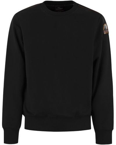 Parajumpers K2 Cotton Crew Teck Sweatshirt - Negro