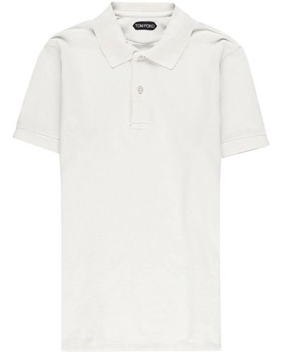 Tom Ford Man Beige T -Shirt und Polo JPS002 JMC007 S23 - Weiß