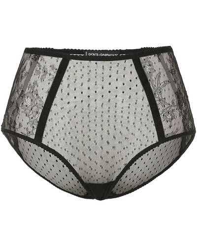 Dolce & Gabbana High Waist Briefs - Gris