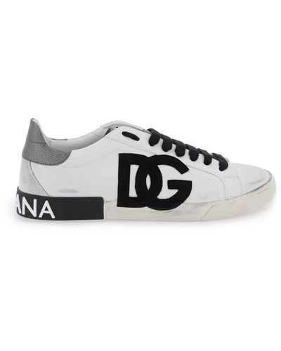 Dolce & Gabbana 'portofino' Sneakers - Wit