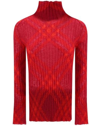 Burberry Suéter de lana de - Rojo