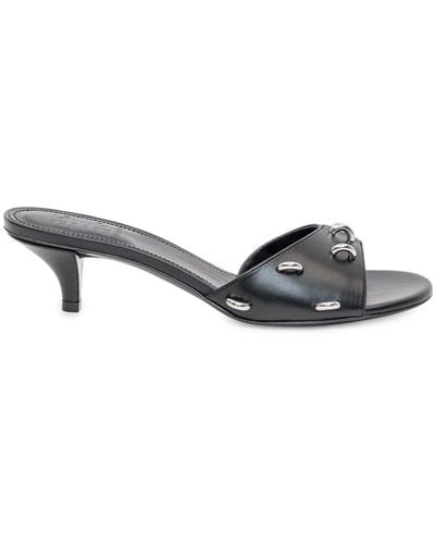 Givenchy Zapatos slip-on negros con tacón show - Gris