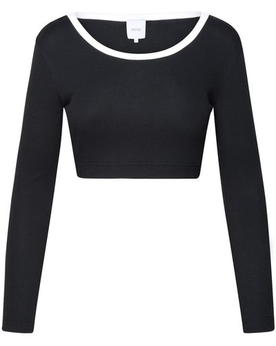 Patou Crop T Shirt - Black