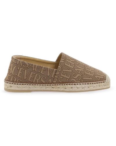 Versace ' Allover' Espadrilles - Brown