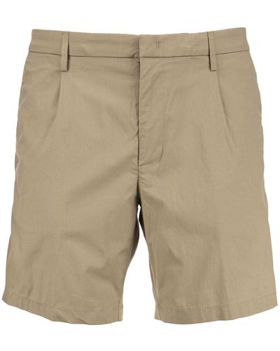 Dondup Fergus Cotton Blend Shorts - Natural