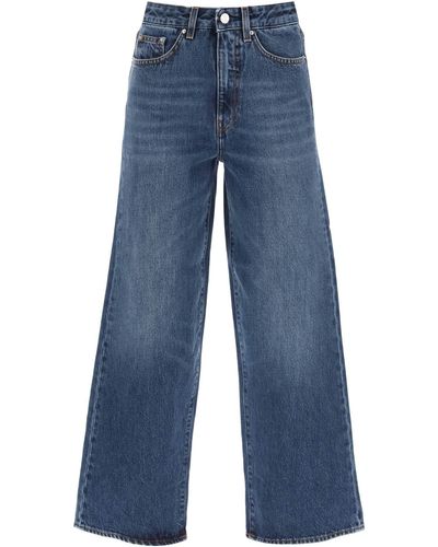 Totême Cropped Flare Jeans - Blau