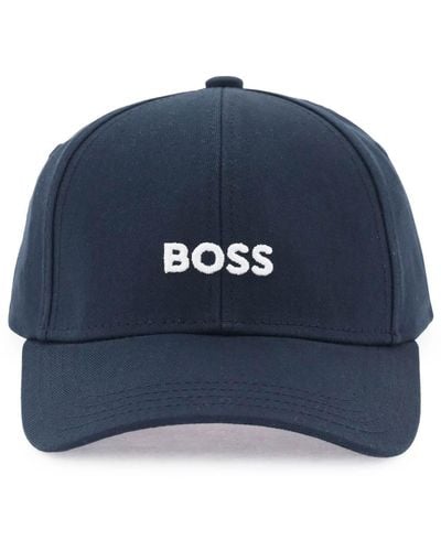 BOSS Baseball Cap Met Geborduurd Logo - Blauw